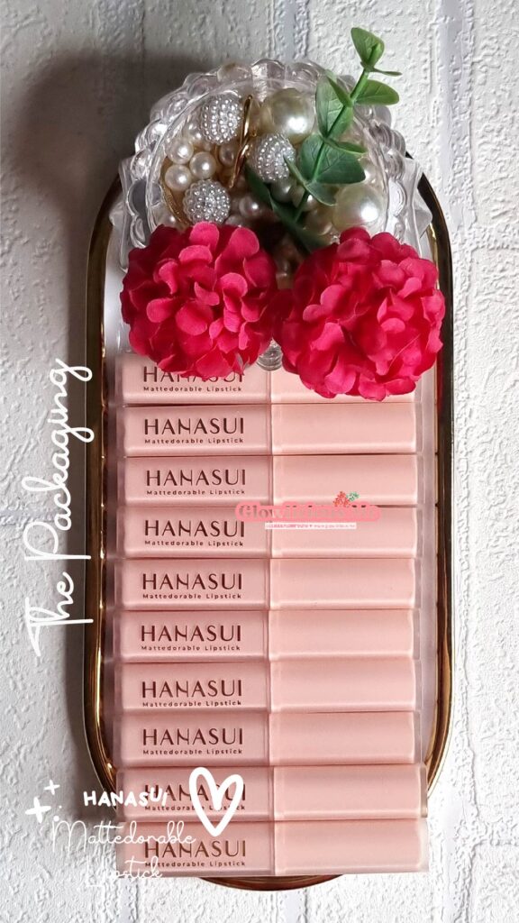 Hanasui Mattedorable Lipstick Anti Geser Review Swatches Full