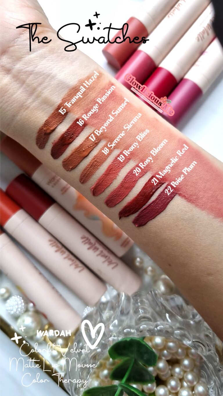 Wardah Colorfit Velvet Matte Lip Mousse Color Therapy Review Swatches