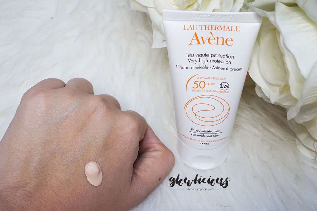Color Texture Scent Avene Sunblock Very High Protection Mineral Cream SPF50+ 50ml | Rp. 428.000