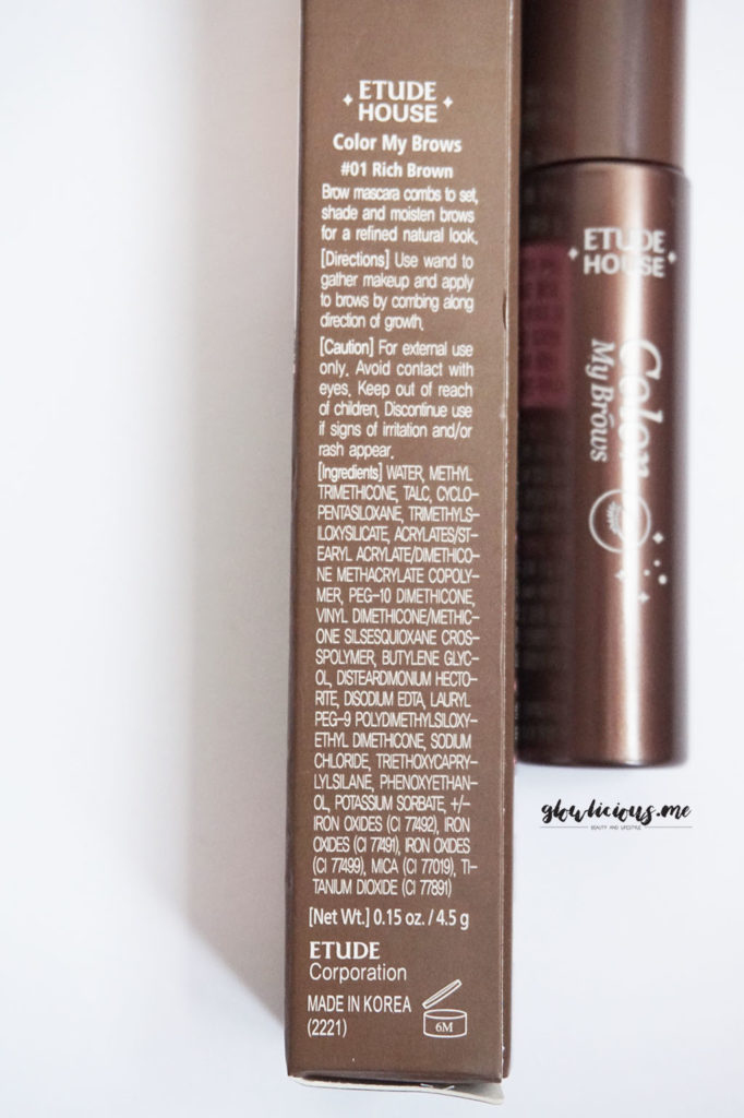 Kemasan Etude House Color My Brow in Rich Brown