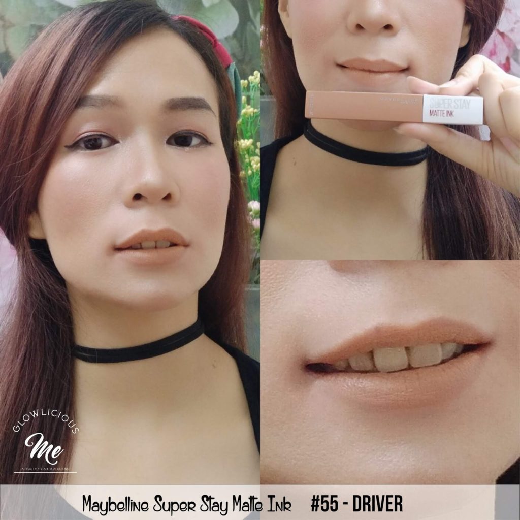 Maybelline Super Stay Matte Ink #55 Driver - REVIEW LIPSTICK MAYBELLINE SUPER TAHAN LAMA 2