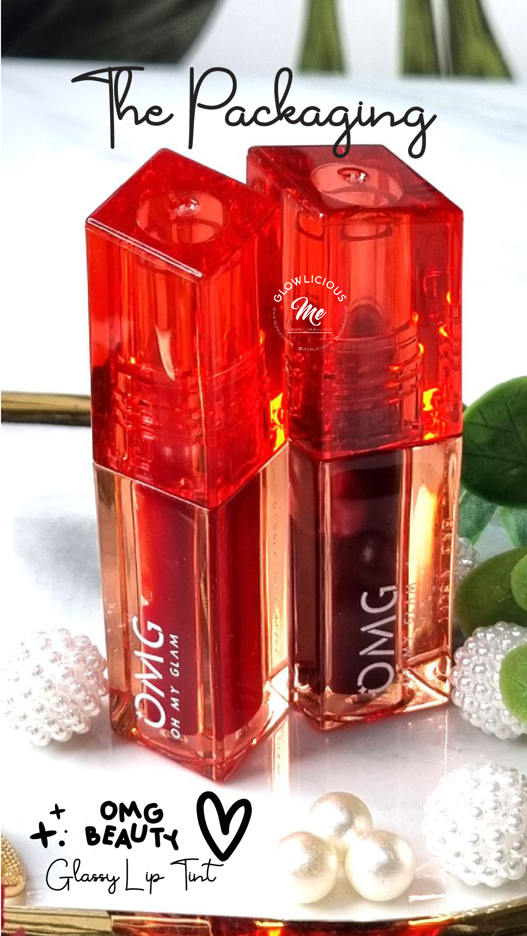OMG Oh My Glam Glassy Liptint - Packaging