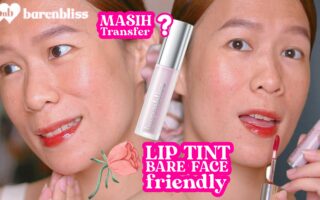 Barenbliss Lily Review Makes Luminous Glow Tint Swatches di bibir gelap & bare face