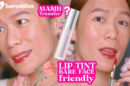 Barenbliss Lily Review Makes Luminous Glow Tint Swatches di bibir gelap & bare face